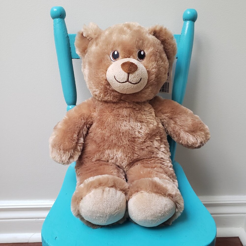 Cuddly Soft Build A Bear Lil' Brownie Cub Red Paw B-A-B Teddy Bear Brown NWT